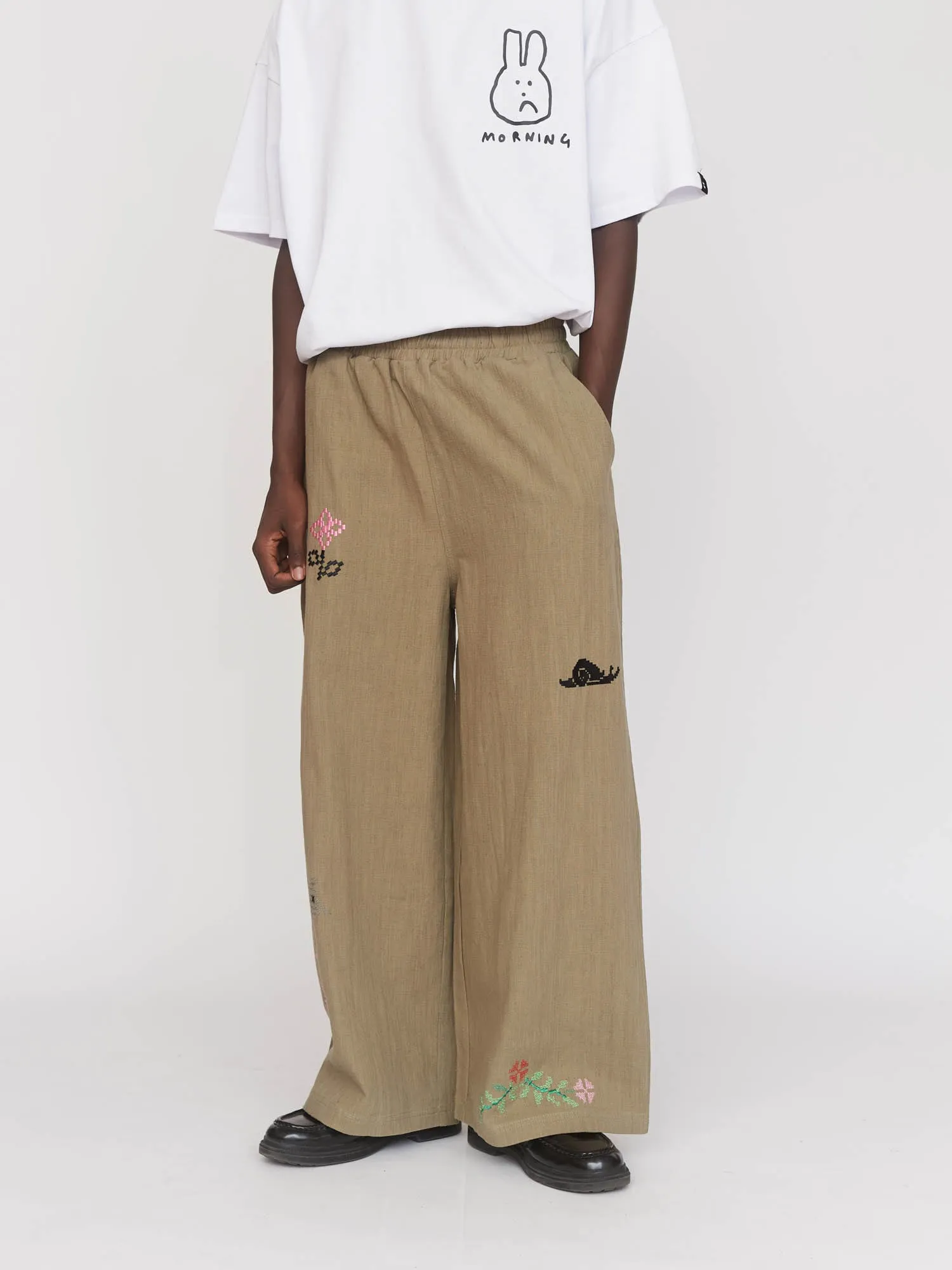 Snails Pace Pull On Trousers sold by Lazy Oaf product image thumbnail 3
