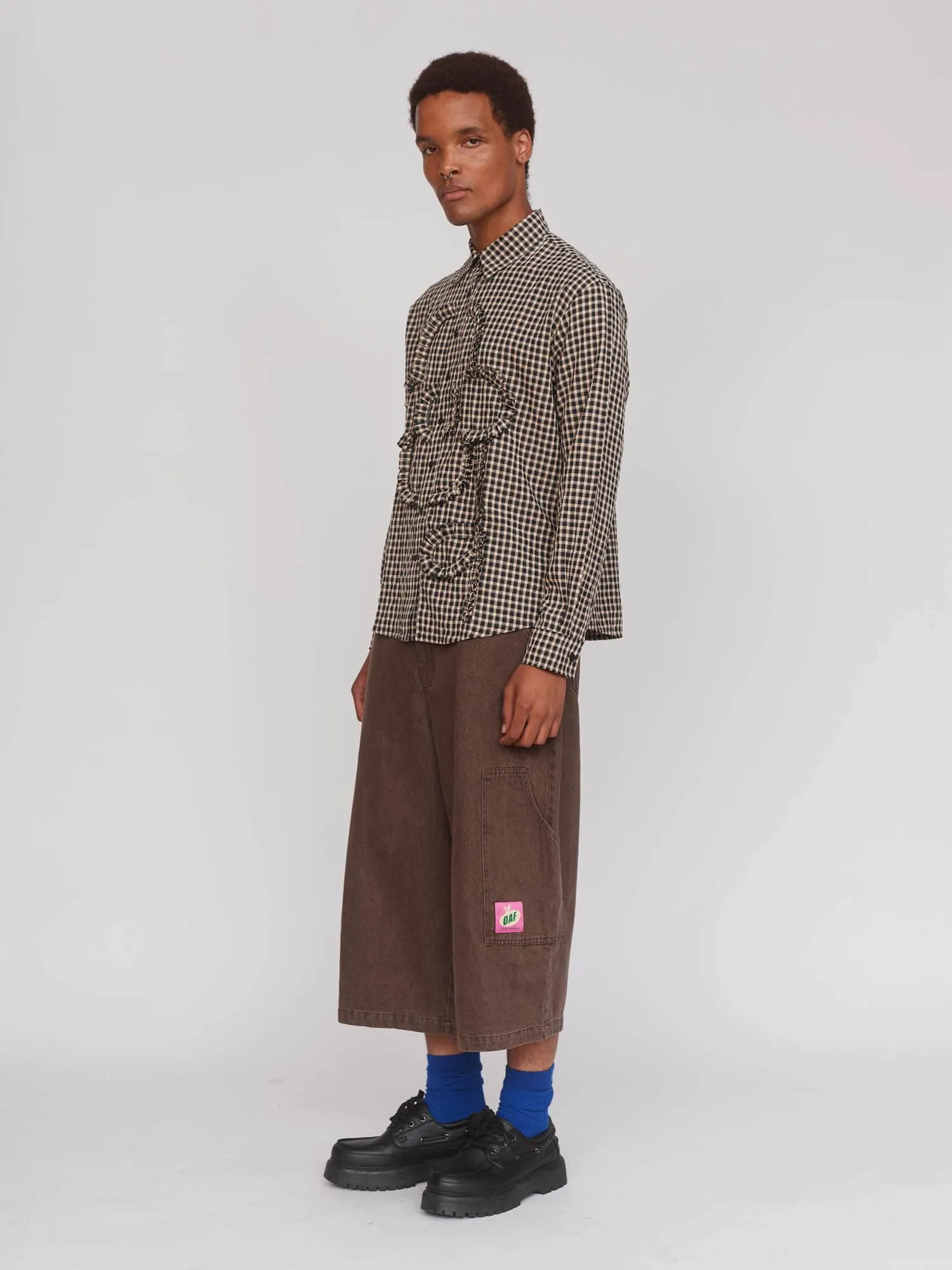 Gingham Big Flower Shirt sold by Lazy Oaf product image thumbnail 5