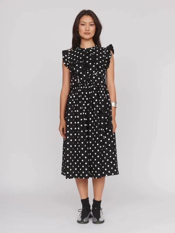 Big Polka Dot Flower Dress sold by Lazy Oaf
