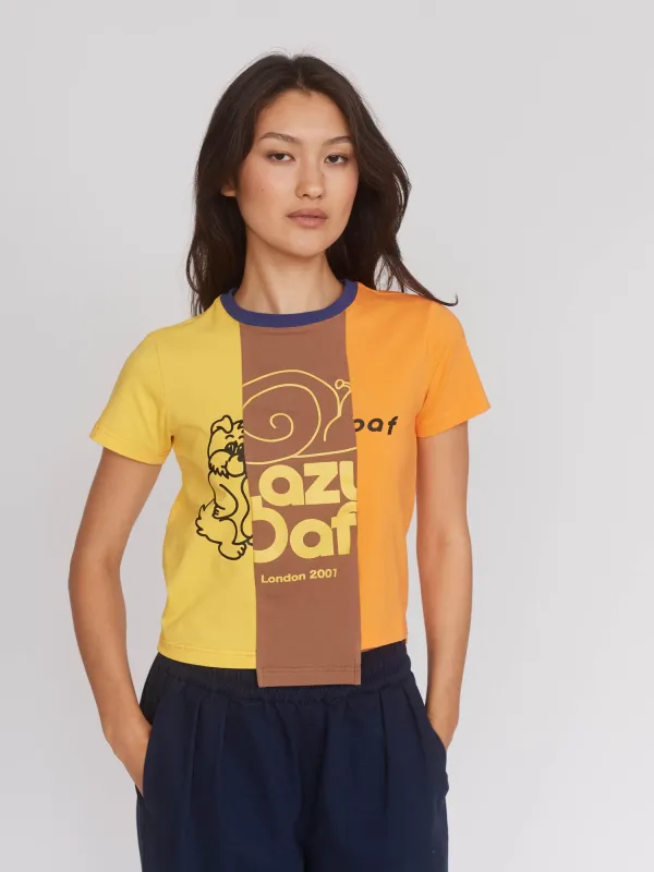 Cut And Sew Fitted Tee sold by Lazy Oaf