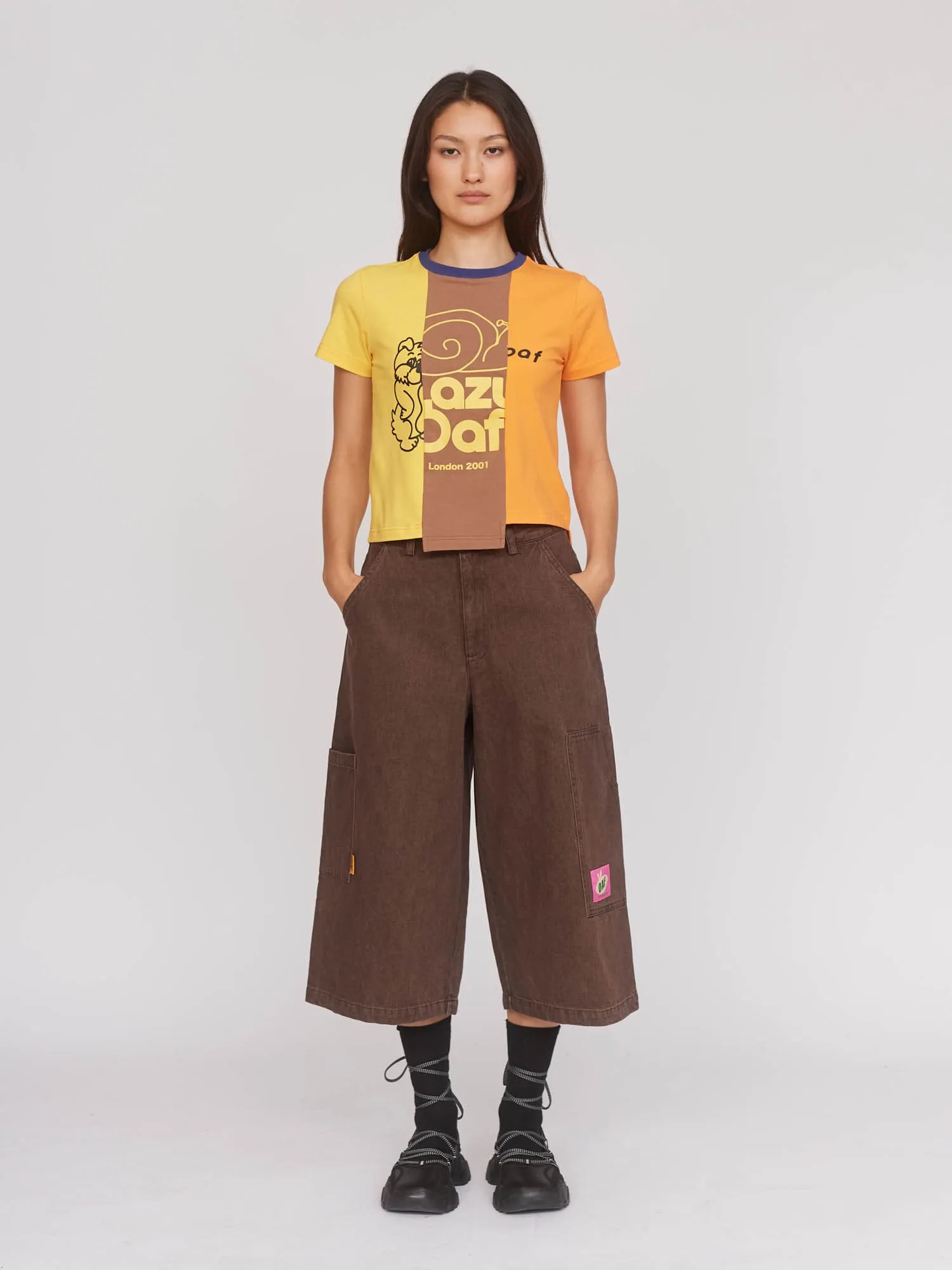 Oaf Fail Cropped Trousers sold by Lazy Oaf product image thumbnail 4