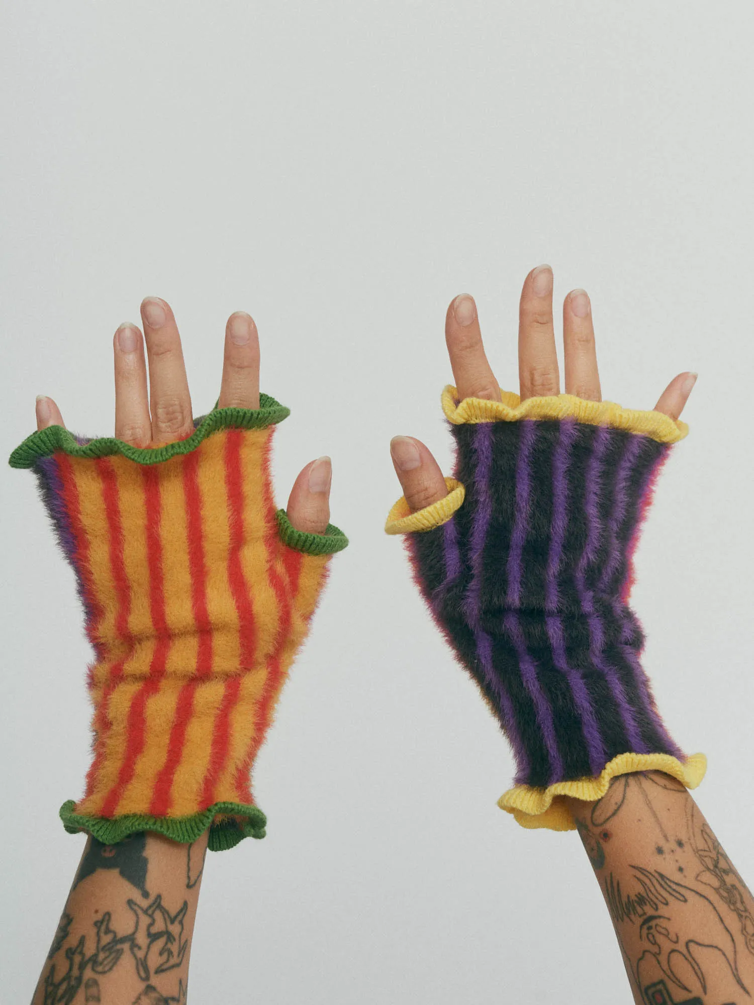 Outsiders Division x LO Fingerless Gloves sold by Lazy Oaf