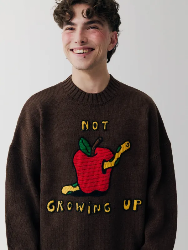Outsiders Division x Lazy Oaf Not Growing Up Jumper sold by Lazy Oaf