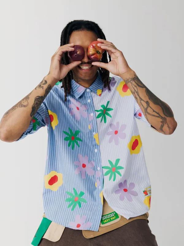 Outsiders Division x Lazy Oaf Flowered Shirt sold by Lazy Oaf