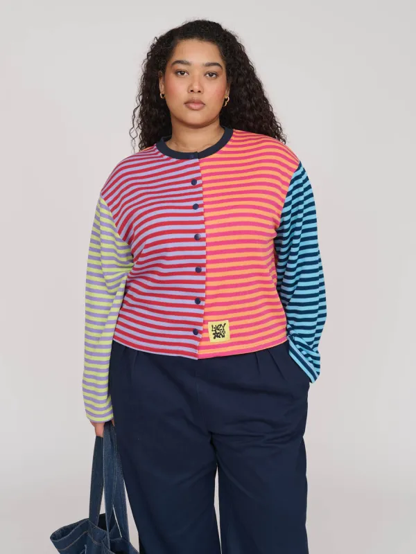 Seeing Stripes Button Up sold by Lazy Oaf