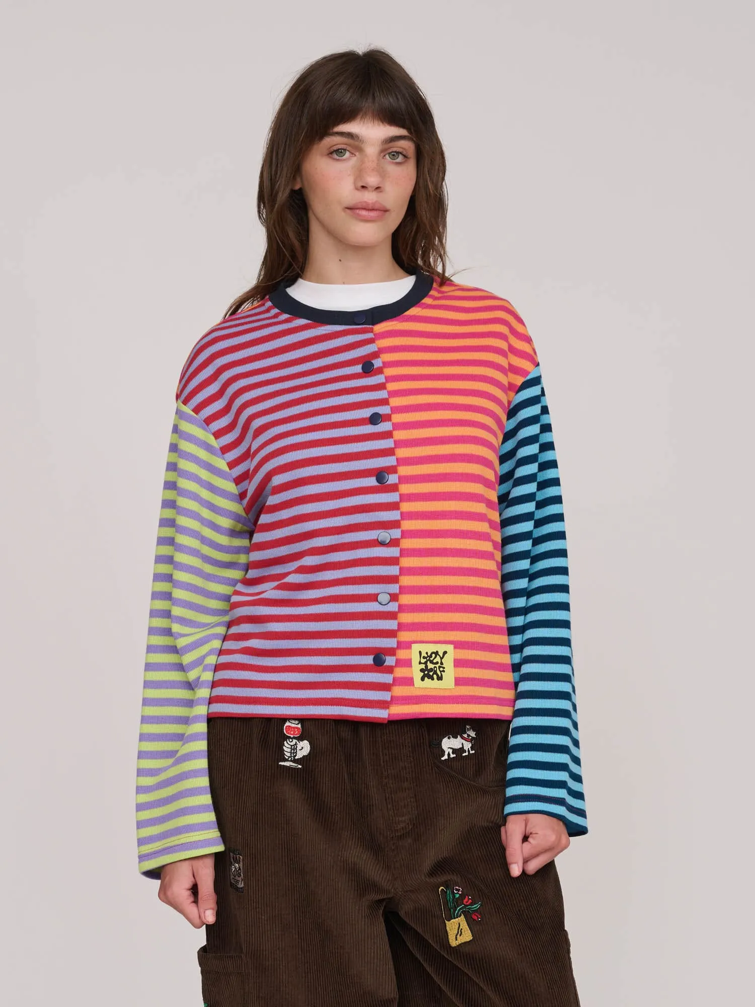 Seeing Stripes Button Up sold by Lazy Oaf product image thumbnail 3