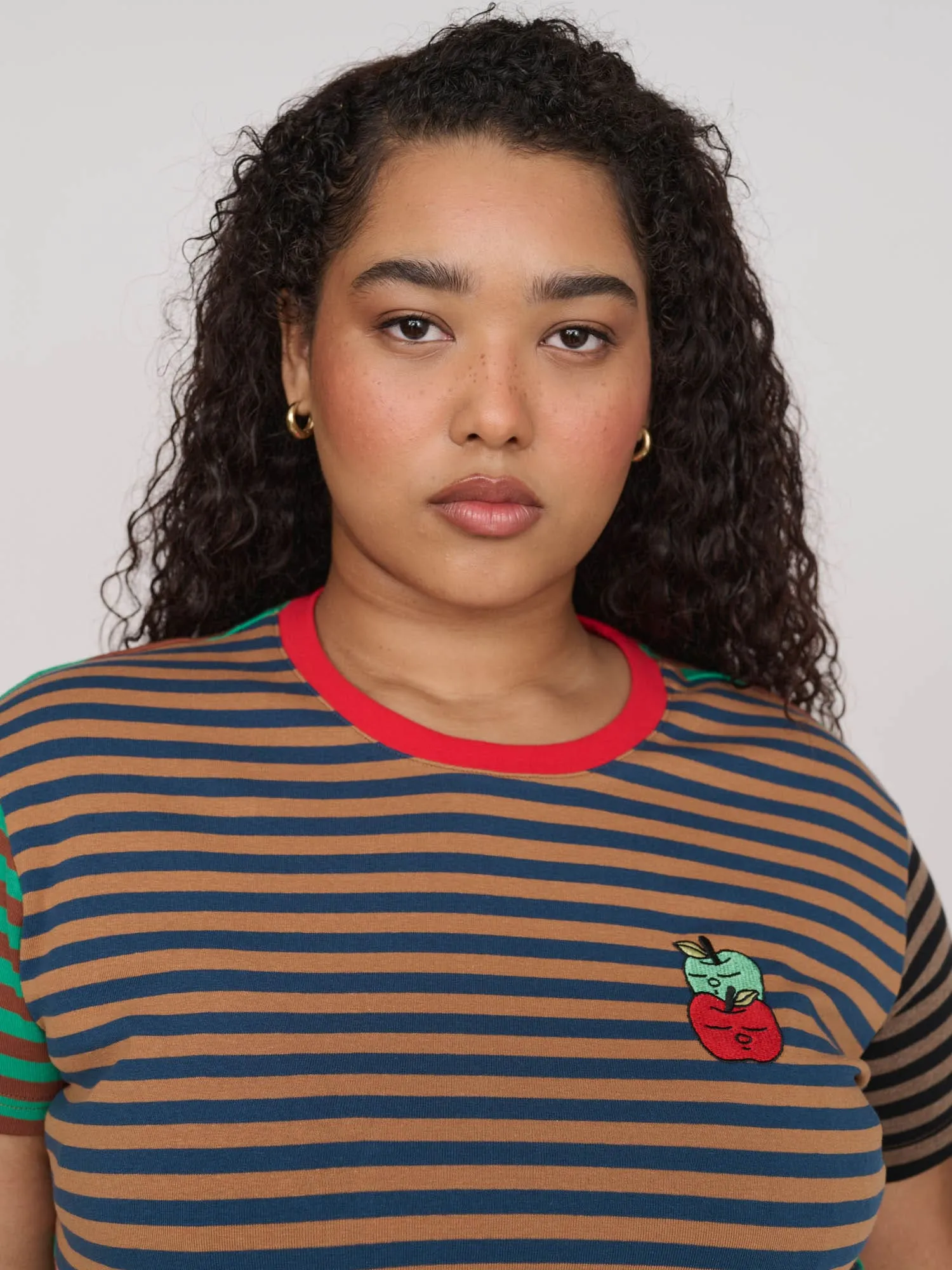 Stripey Fitted Tee sold by Lazy Oaf product image thumbnail 3