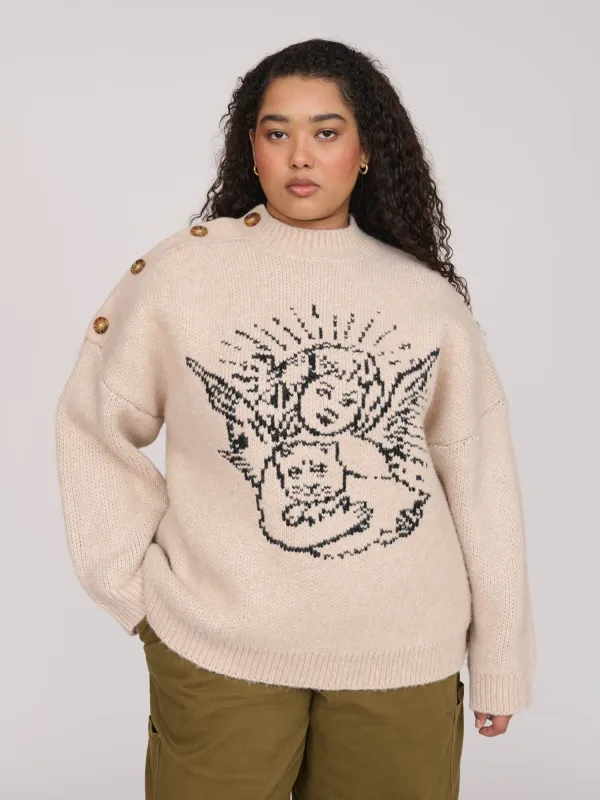 Angelic Chunky Knit sold by Lazy Oaf