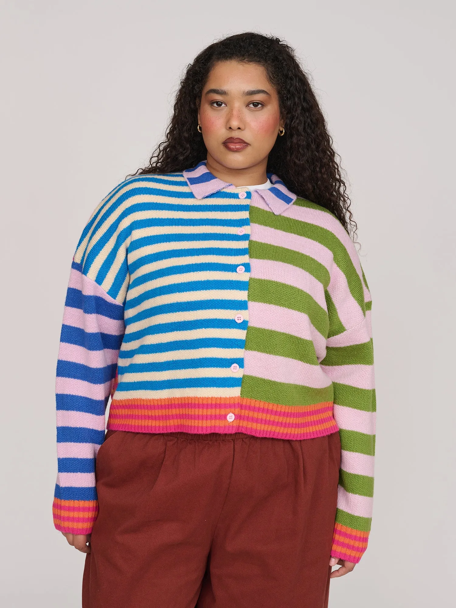 Super Stripey Cardigan sold by Lazy Oaf