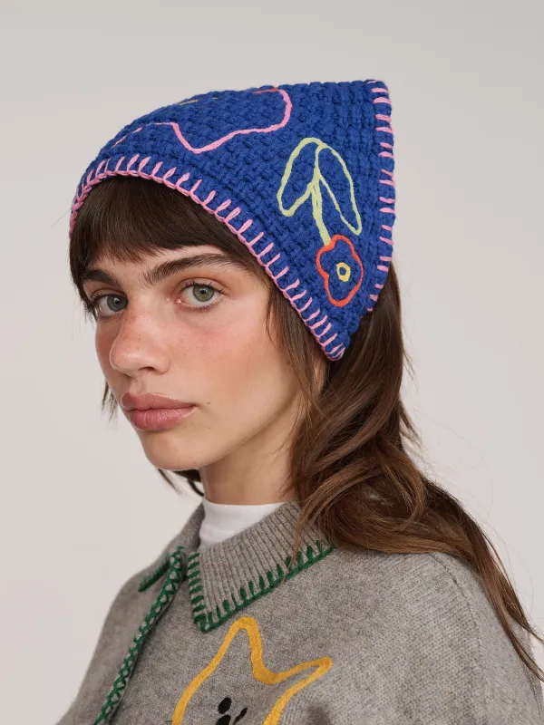 Bow Tie Crochet Style Bandana sold by Lazy Oaf