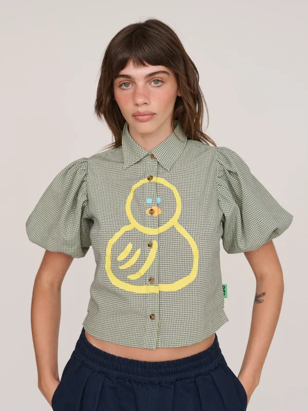Sitting Duck Fitted Shirt made by Lazy Oaf