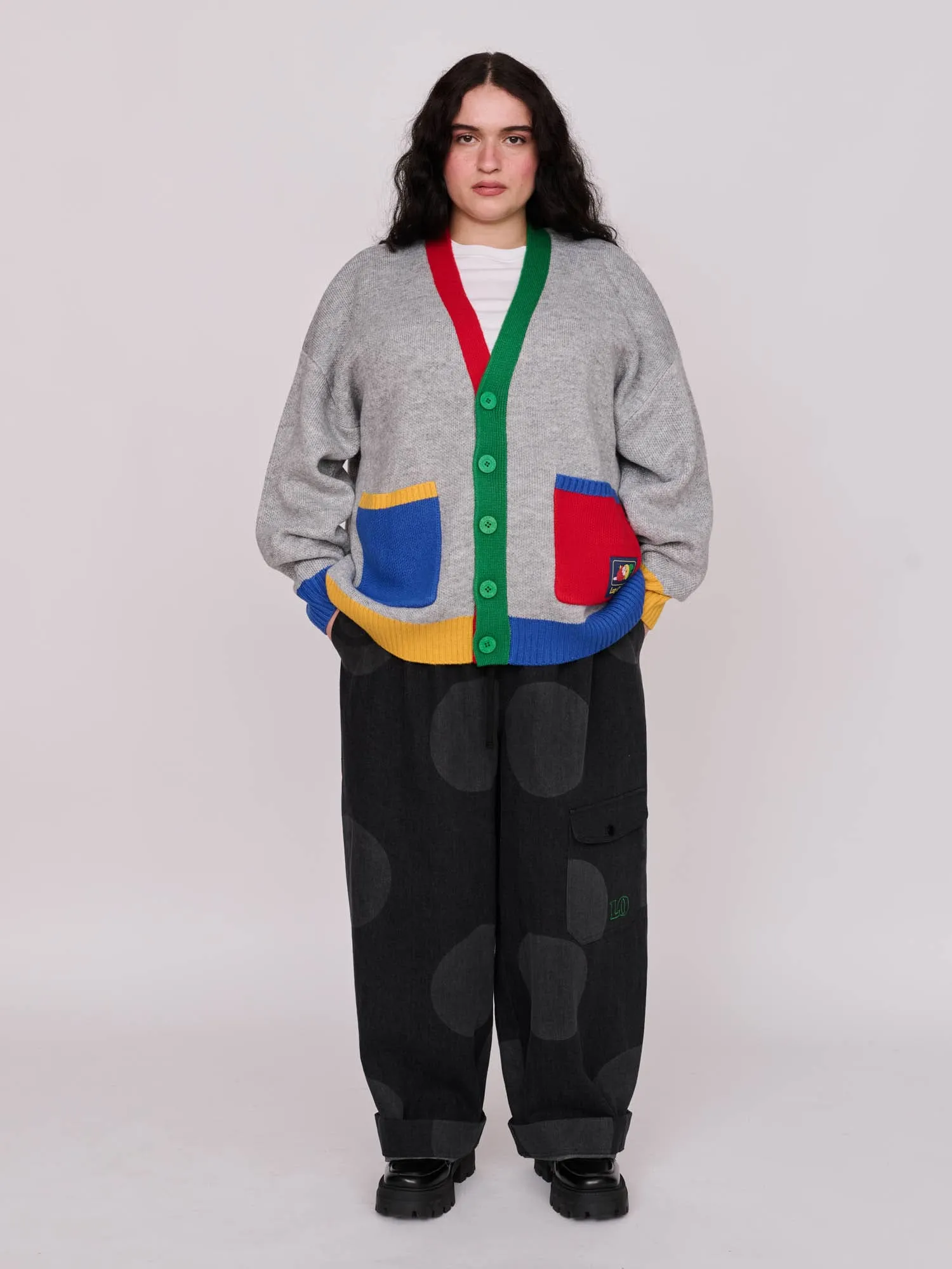 Colour Block Cardigan sold by Lazy Oaf product image thumbnail 5