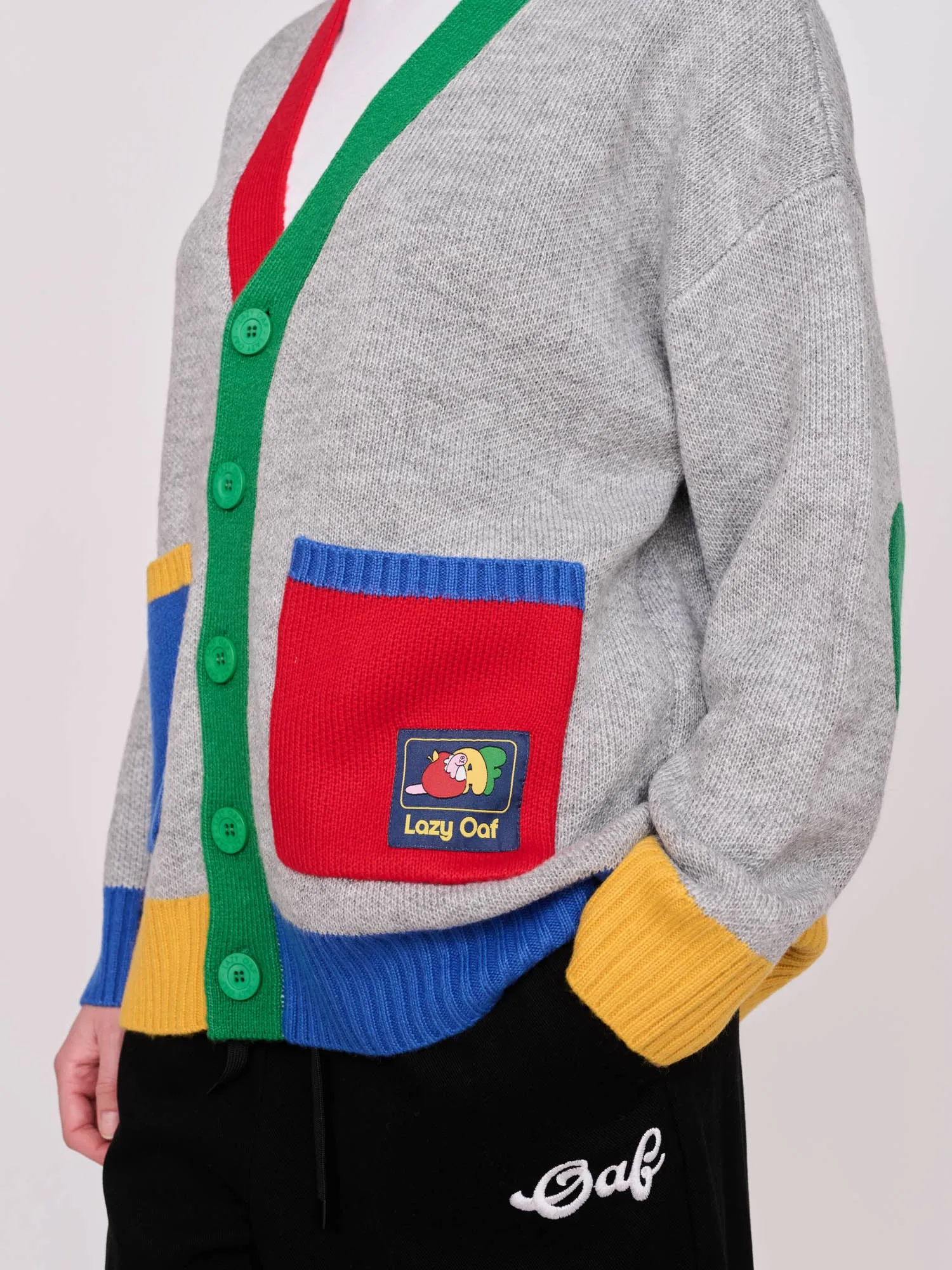 Colour Block Cardigan sold by Lazy Oaf product image thumbnail 4