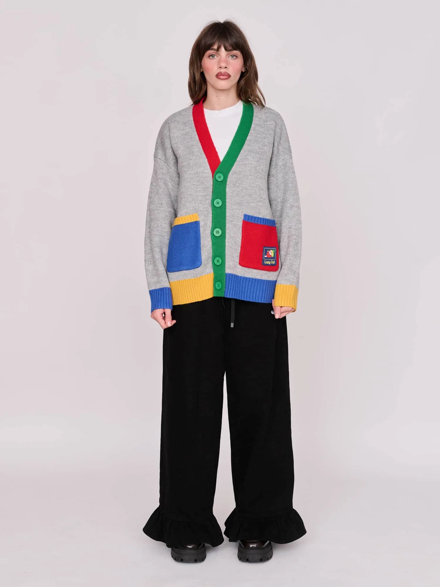 Colour Block Cardigan sold by Lazy Oaf product image thumbnail 3