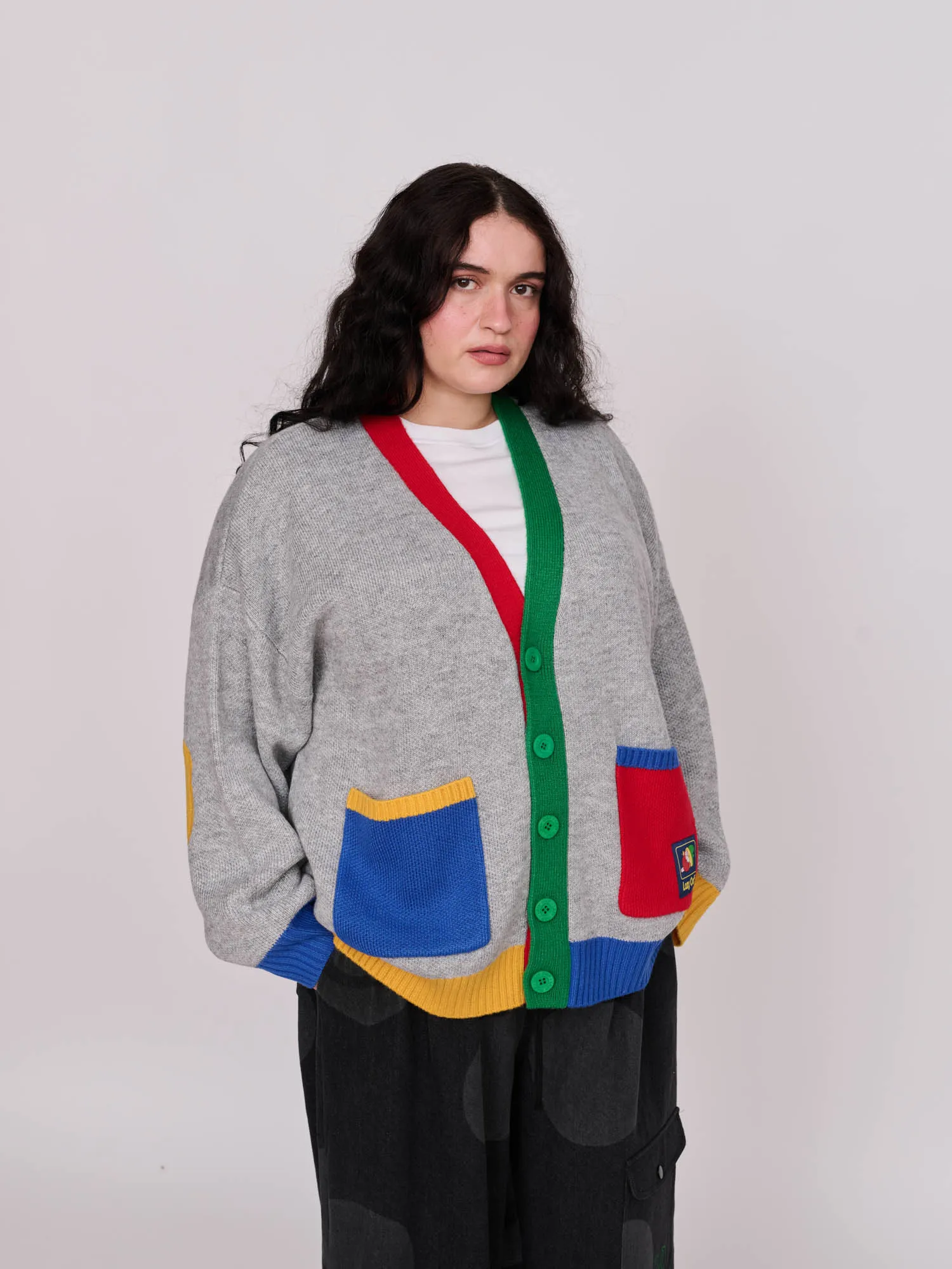 Colour Block Cardigan sold by Lazy Oaf product image thumbnail 2