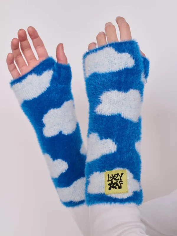 In The Clouds Wrist Warmers sold by Lazy Oaf