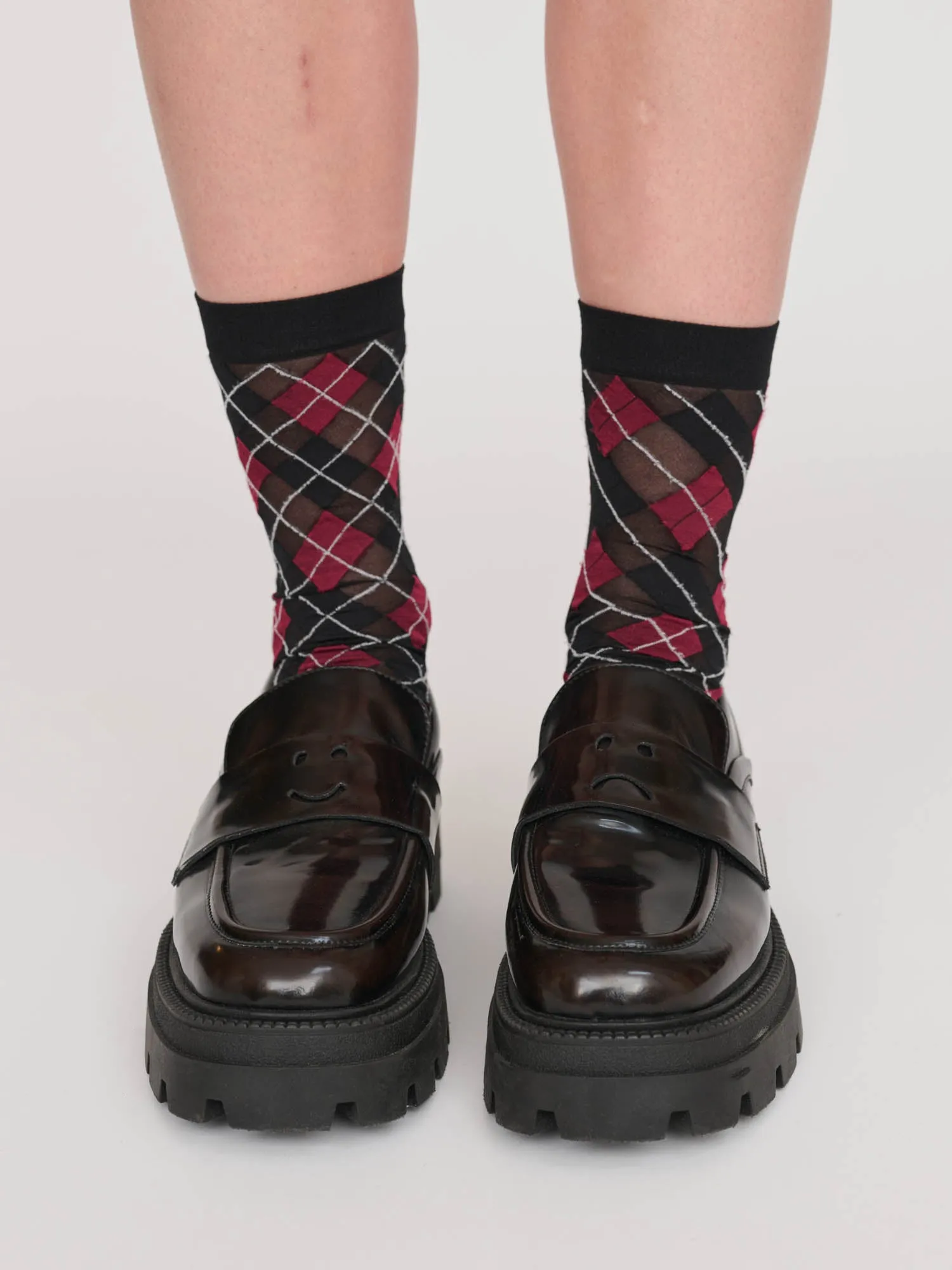 Happy Sad Cut Out Loafer sold by Lazy Oaf