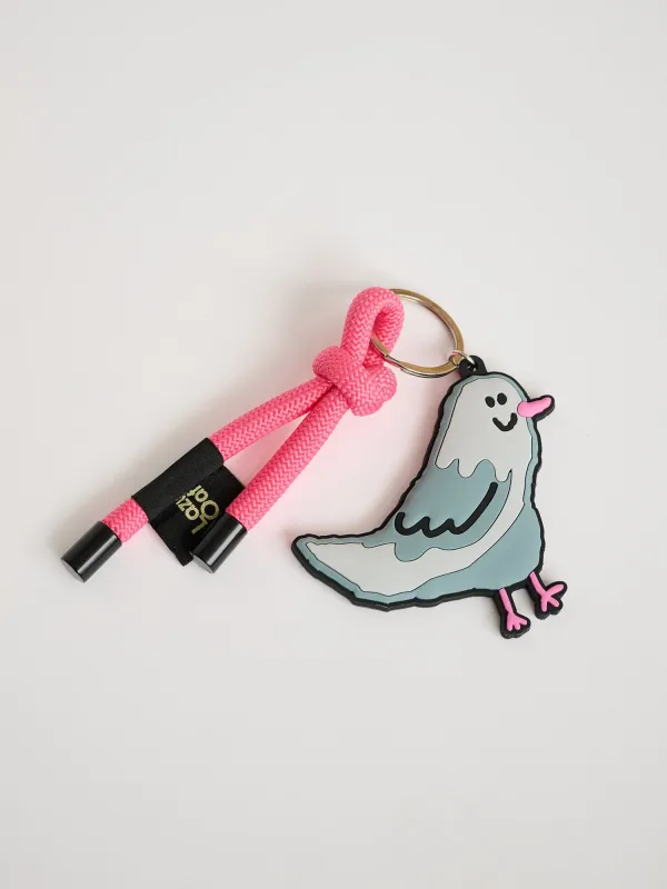 Pigeon Keyring sold by Lazy Oaf