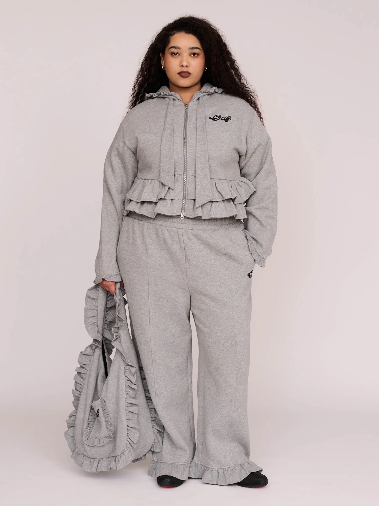 Frill Hoodie & Track Pants Set sold by Lazy Oaf