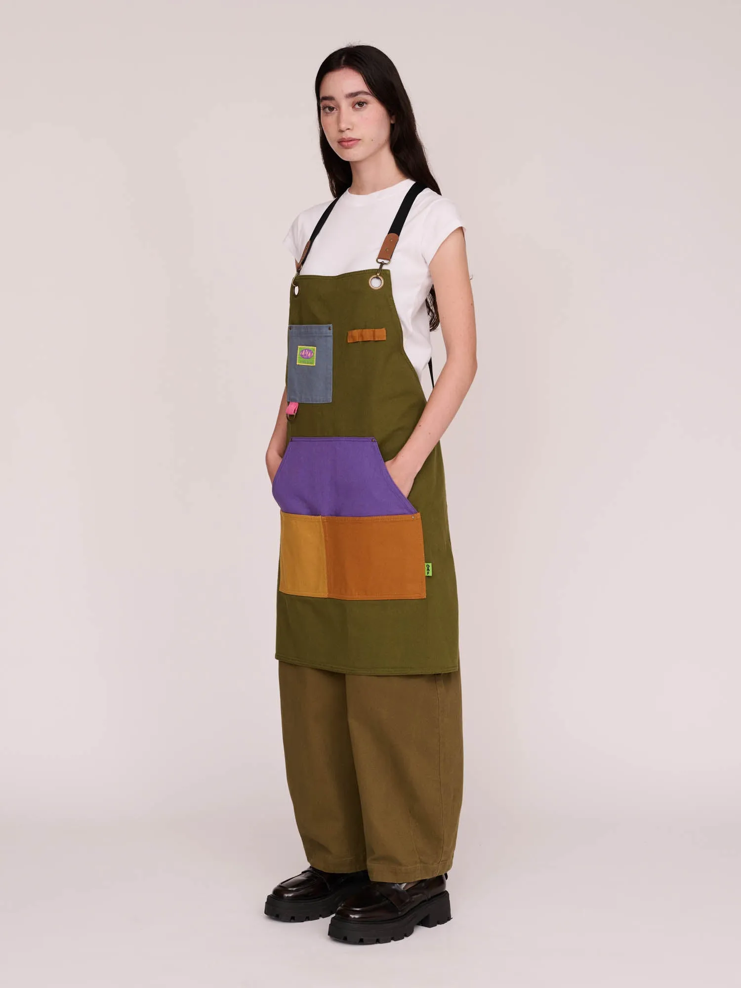 Work Harder Apron sold by Lazy Oaf