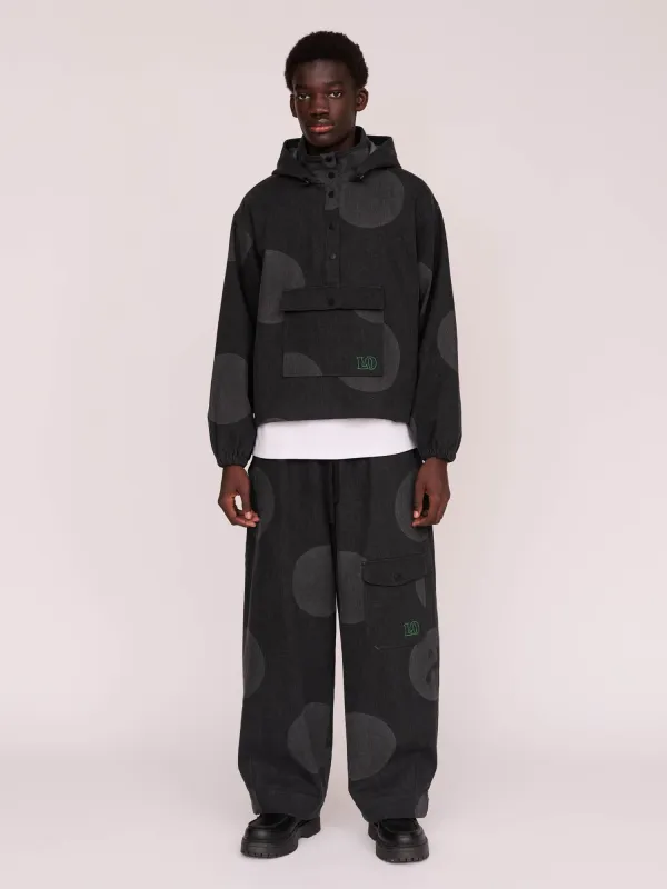 Denim Polka Barrel Pants sold by Lazy Oaf