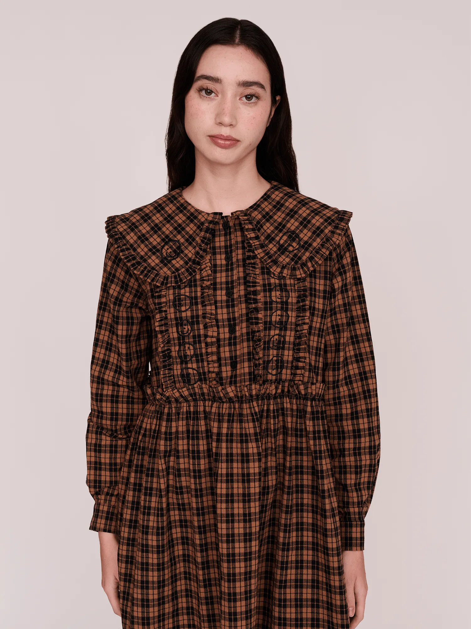 Emotions Check Midi Dress sold by Lazy Oaf product image thumbnail 4