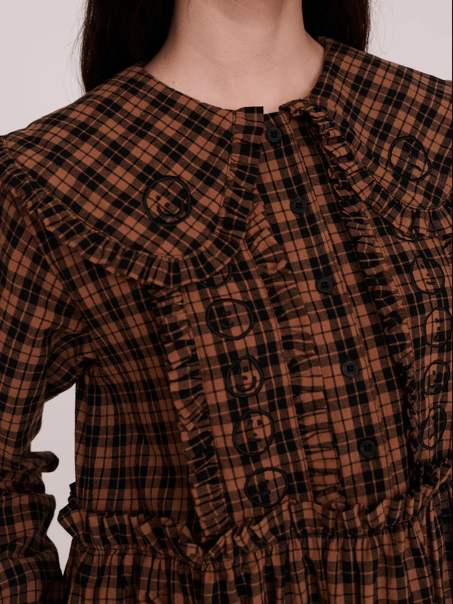 Emotions Check Midi Dress sold by Lazy Oaf product image thumbnail 2