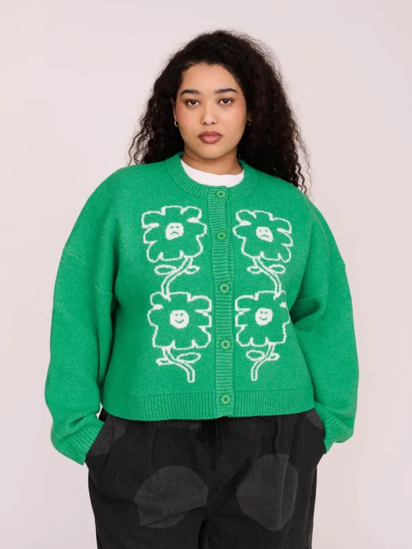 Emotional Flower Cardigan made by Lazy Oaf