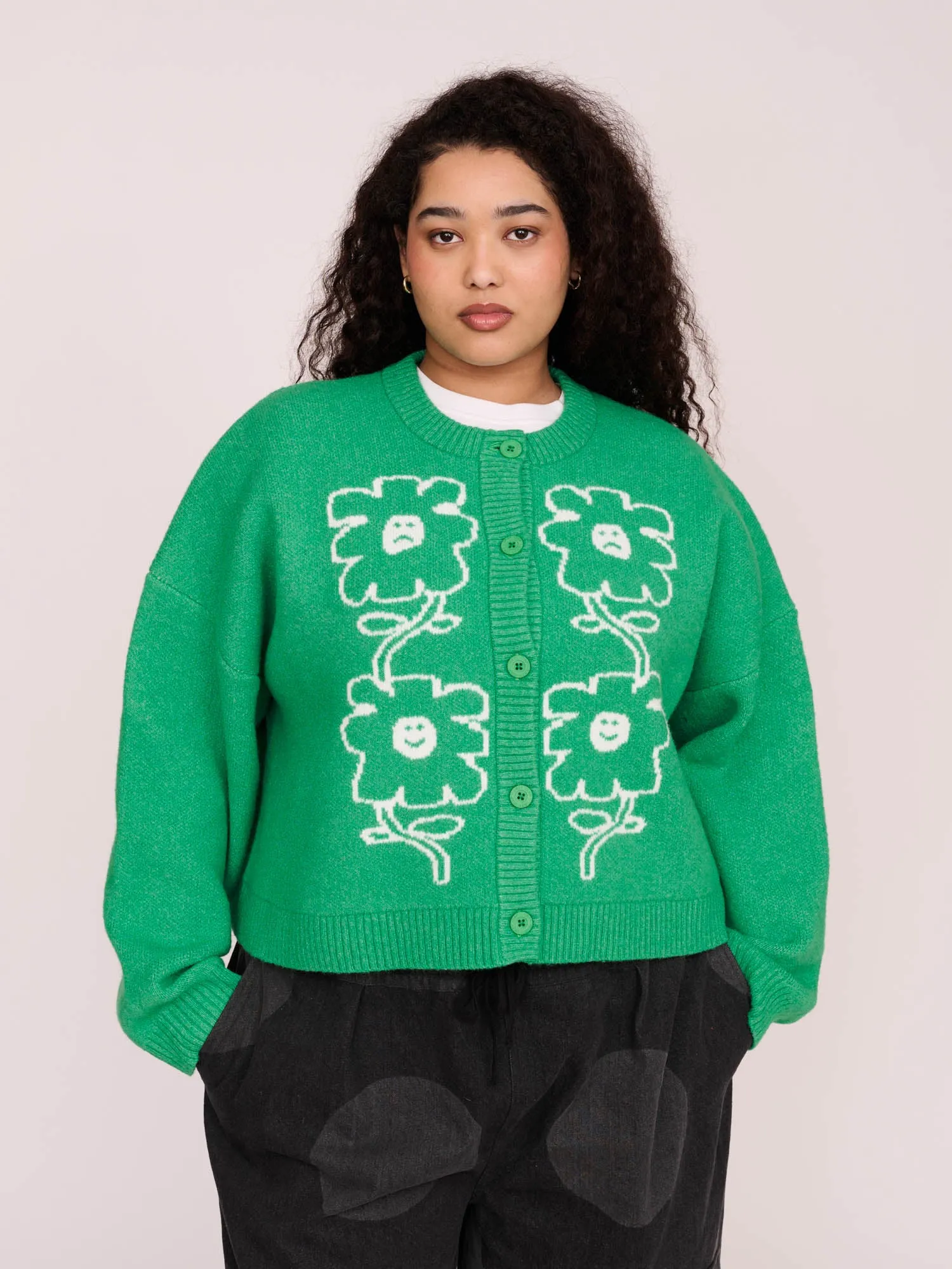 Emotional Flower Cardigan sold by Lazy Oaf