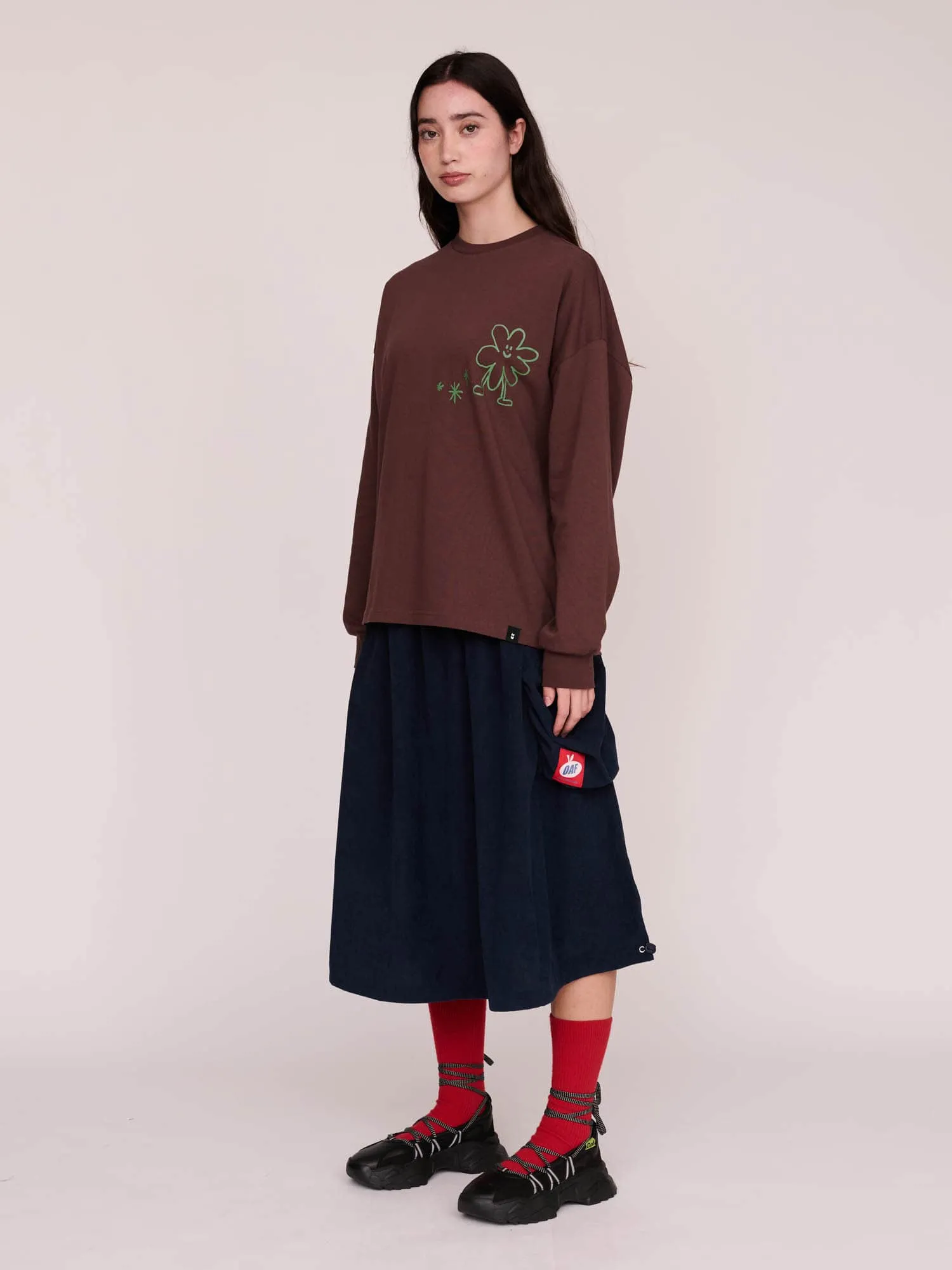 Happy Sad Critters Long Sleeve Tee sold by Lazy Oaf product image thumbnail 3