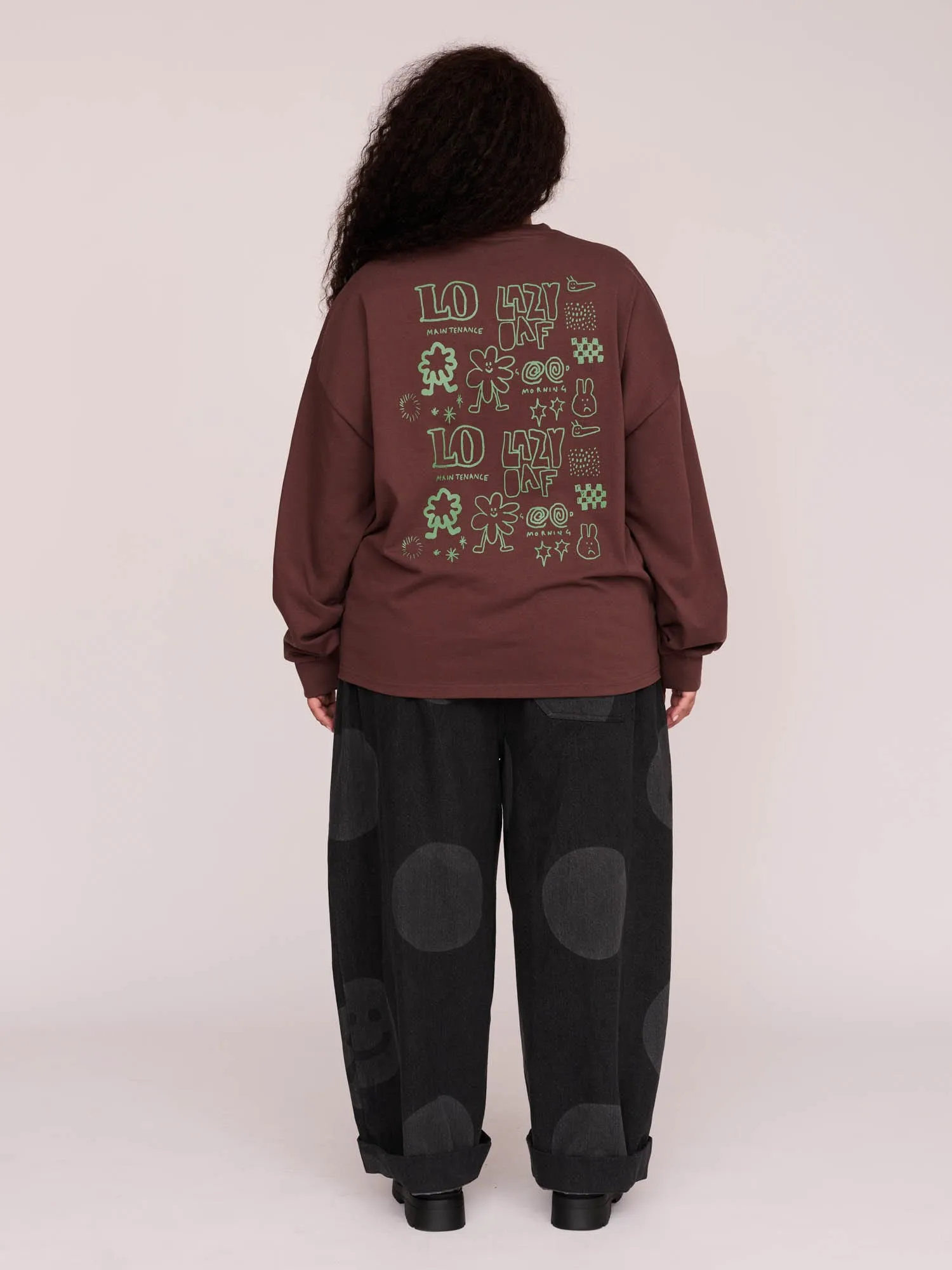 Happy Sad Critters Long Sleeve Tee sold by Lazy Oaf product image thumbnail 2