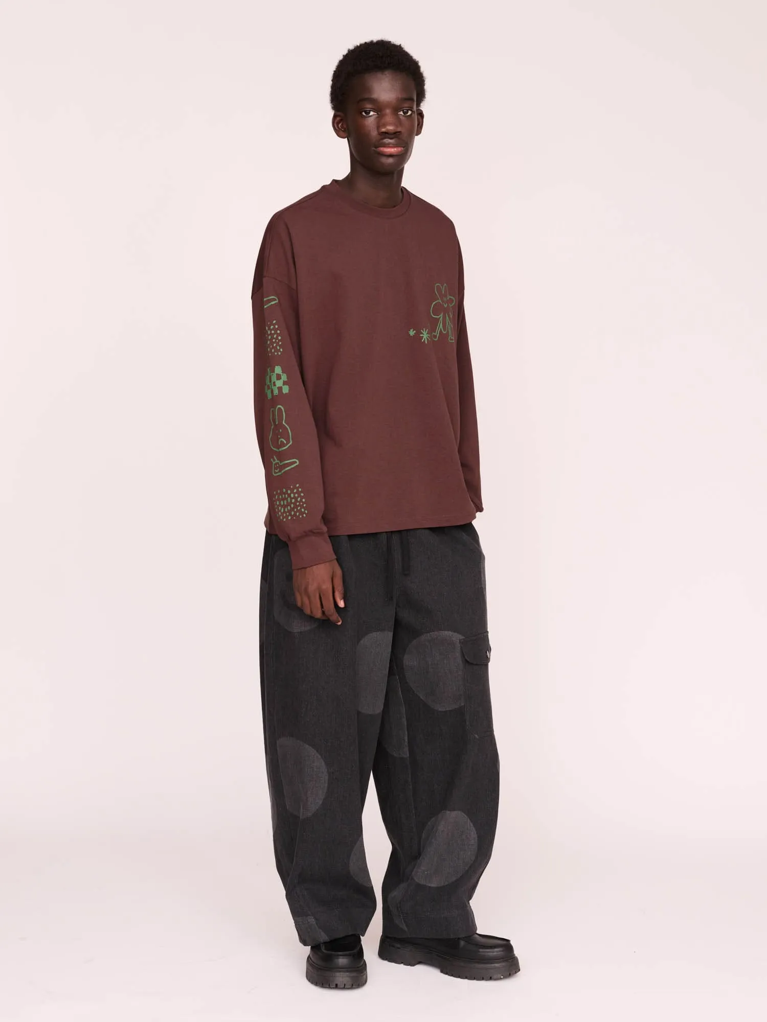 Happy Sad Critters Long Sleeve Tee sold by Lazy Oaf product image thumbnail 5