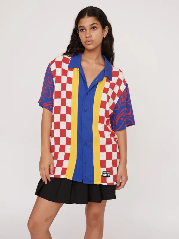Check Please Bowling Shirt sold by Lazy Oaf