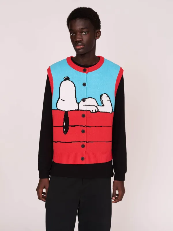 Lazy Oaf x Peanuts Button Through Knit Vest sold by Lazy Oaf