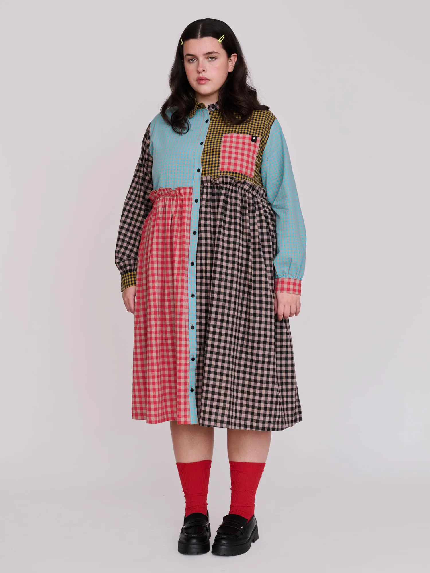 Mismatched Shirt Dress sold by Lazy Oaf product image thumbnail 5