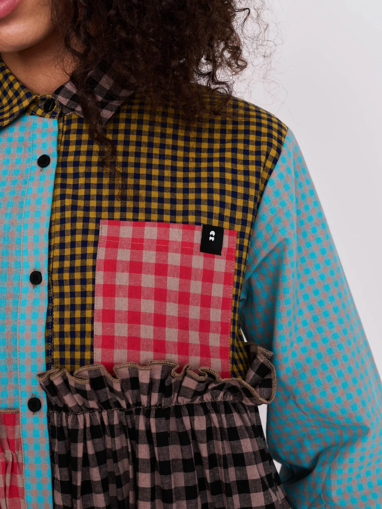 Mismatched Shirt Dress sold by Lazy Oaf product image thumbnail 4