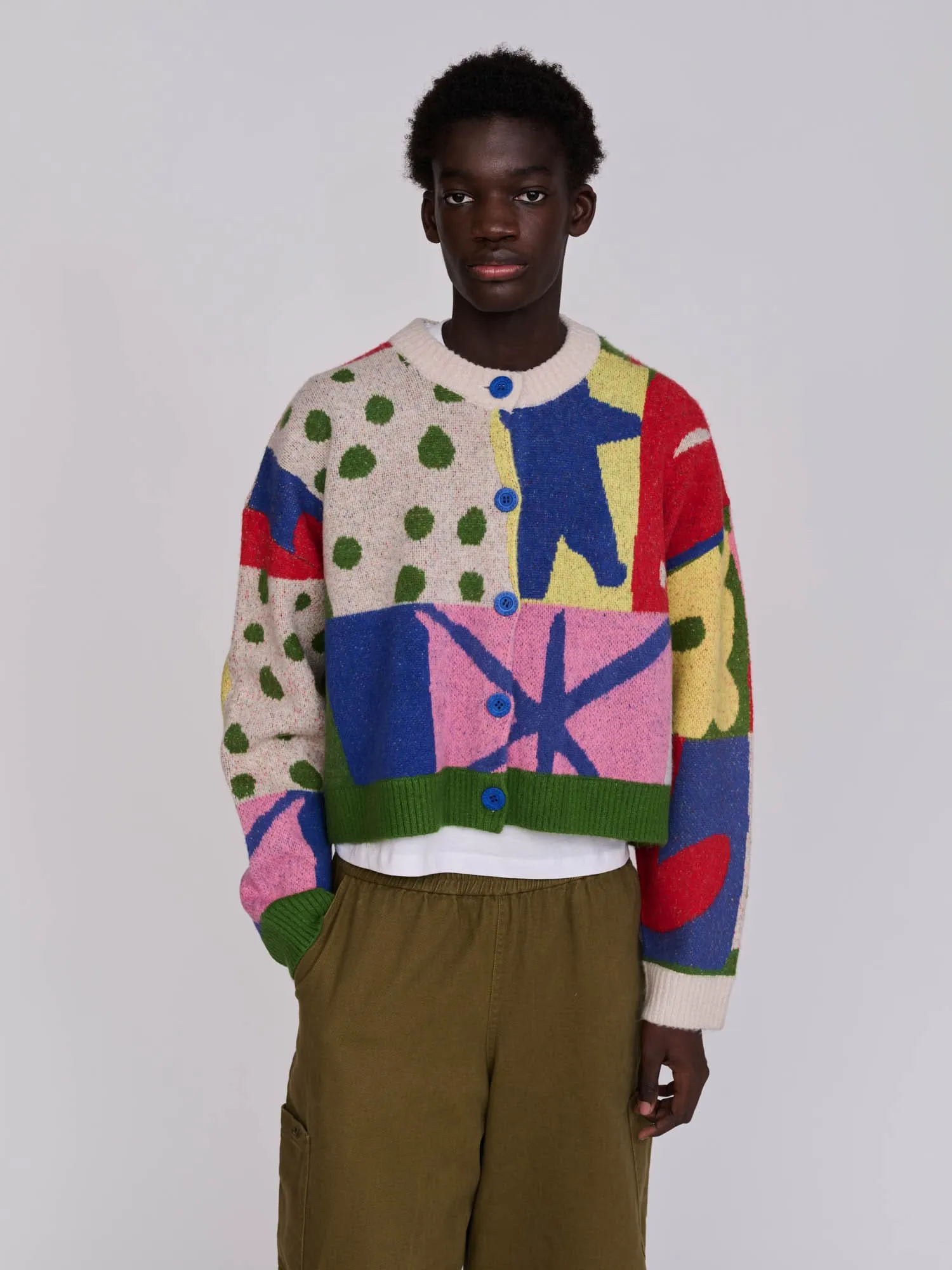 Abstract Cardigan sold by Lazy Oaf