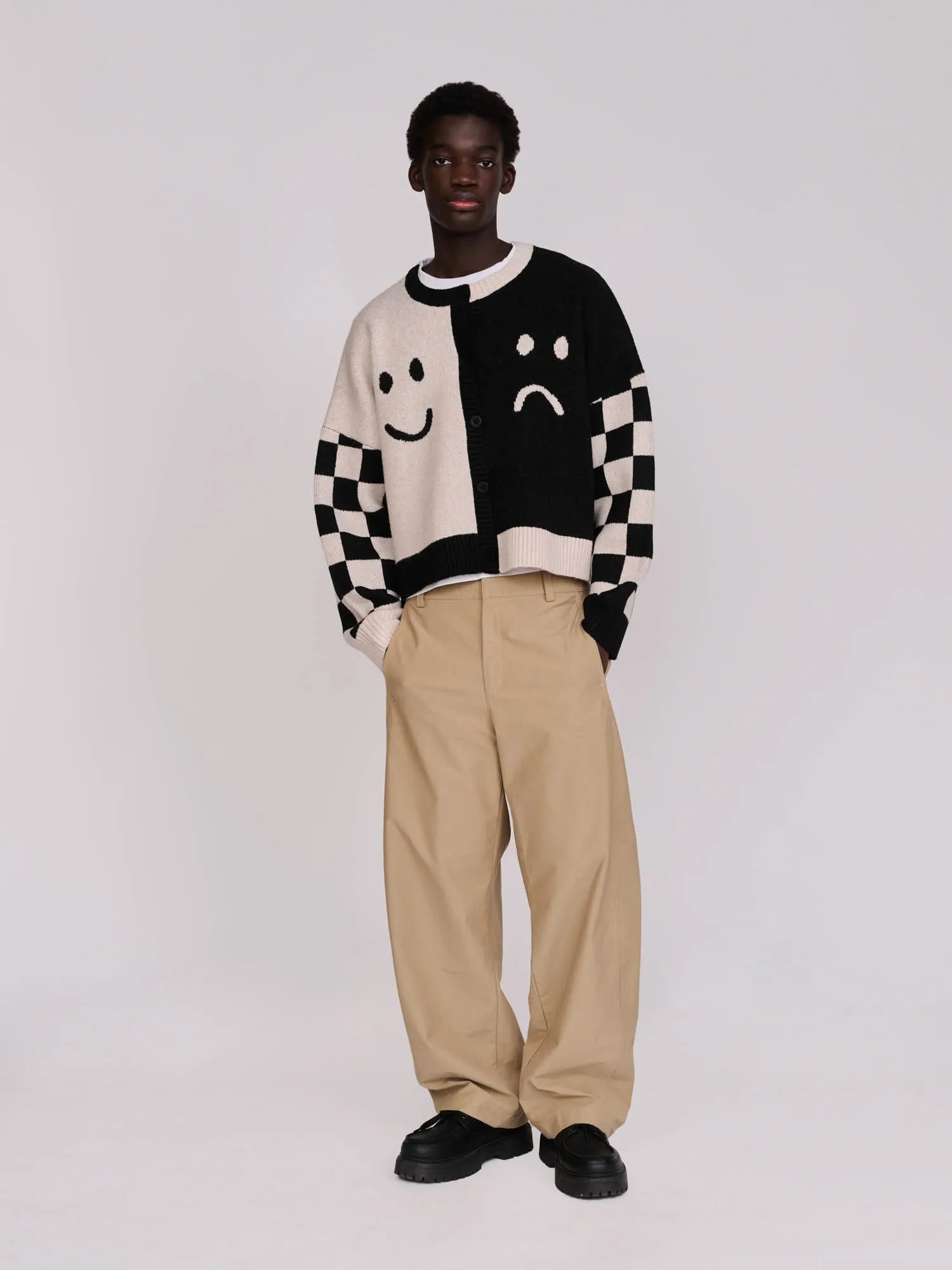 Half Happy Half Sad Cardigan sold by Lazy Oaf product image thumbnail 4