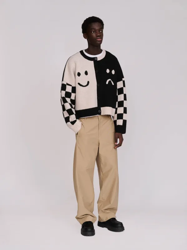 Half Happy Half Sad Cardigan sold by Lazy Oaf