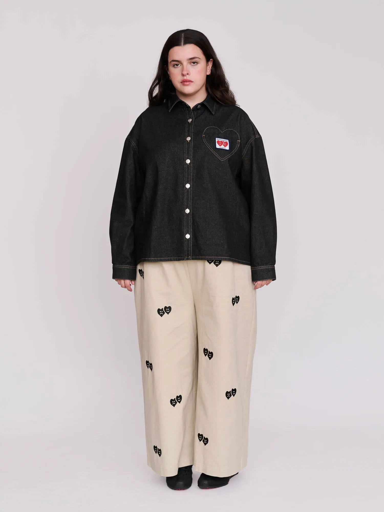 Heart Pocket Denim Shirt sold by Lazy Oaf product image thumbnail 4