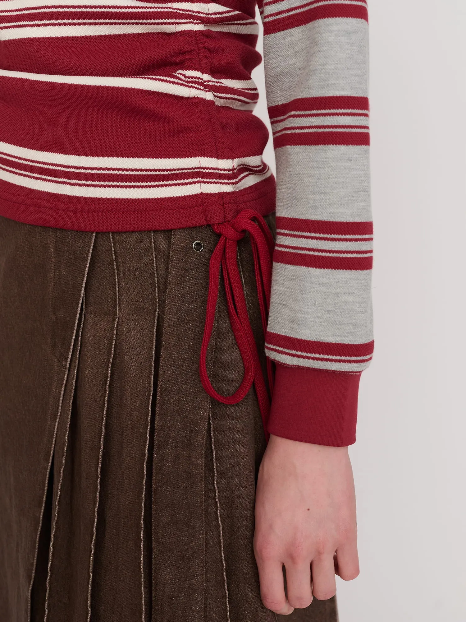Stripe Rouched Rugby top sold by Lazy Oaf product image thumbnail 5