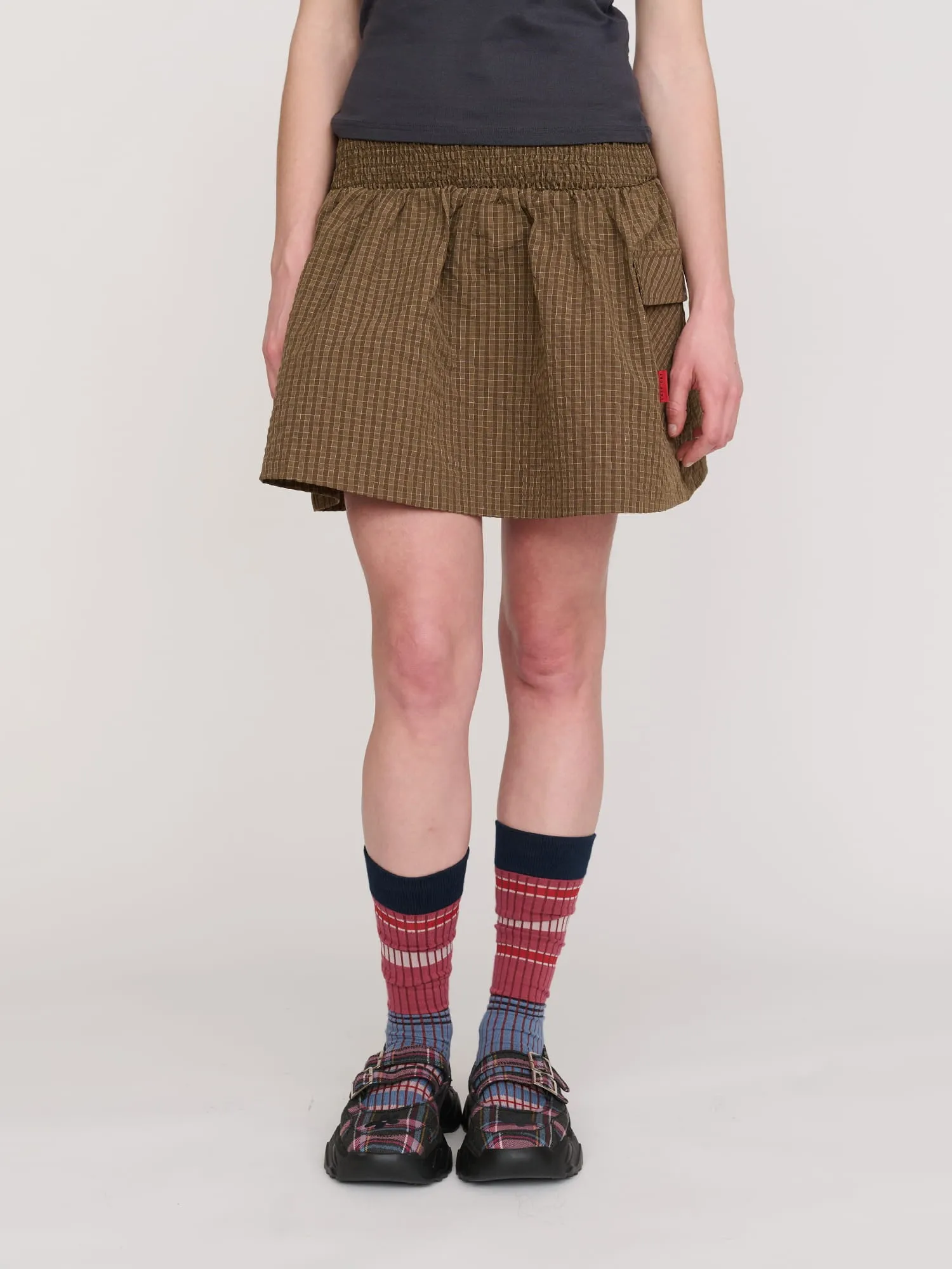 Techy Mini Skirt sold by Lazy Oaf