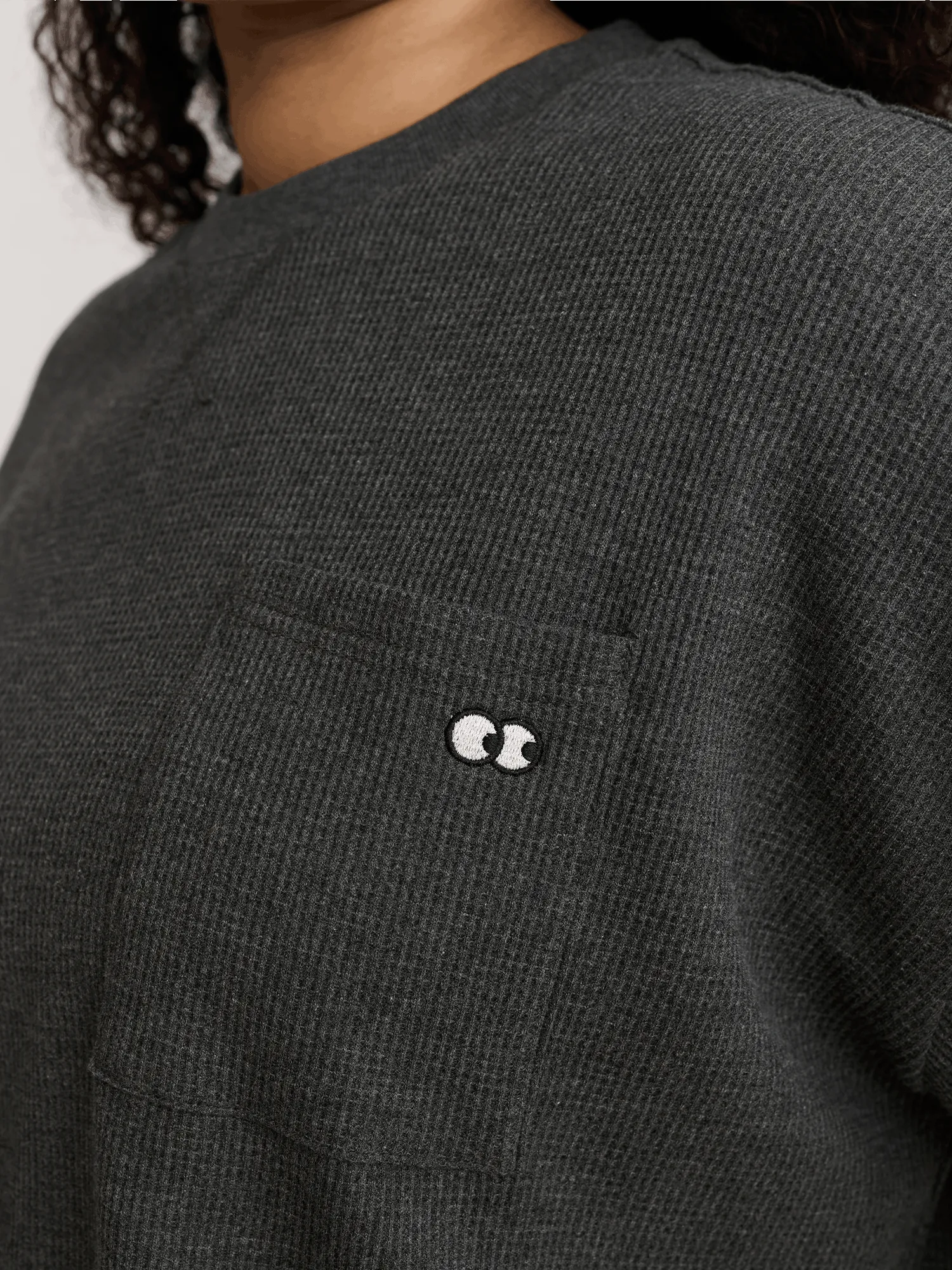 Boxy Waffle T-shirt sold by Lazy Oaf product image thumbnail 3