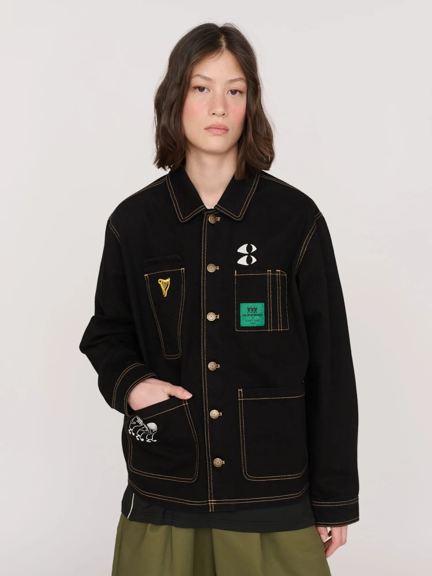 Guinness x Lazy Oaf Drayman's Jacket sold by Lazy Oaf product image thumbnail 5