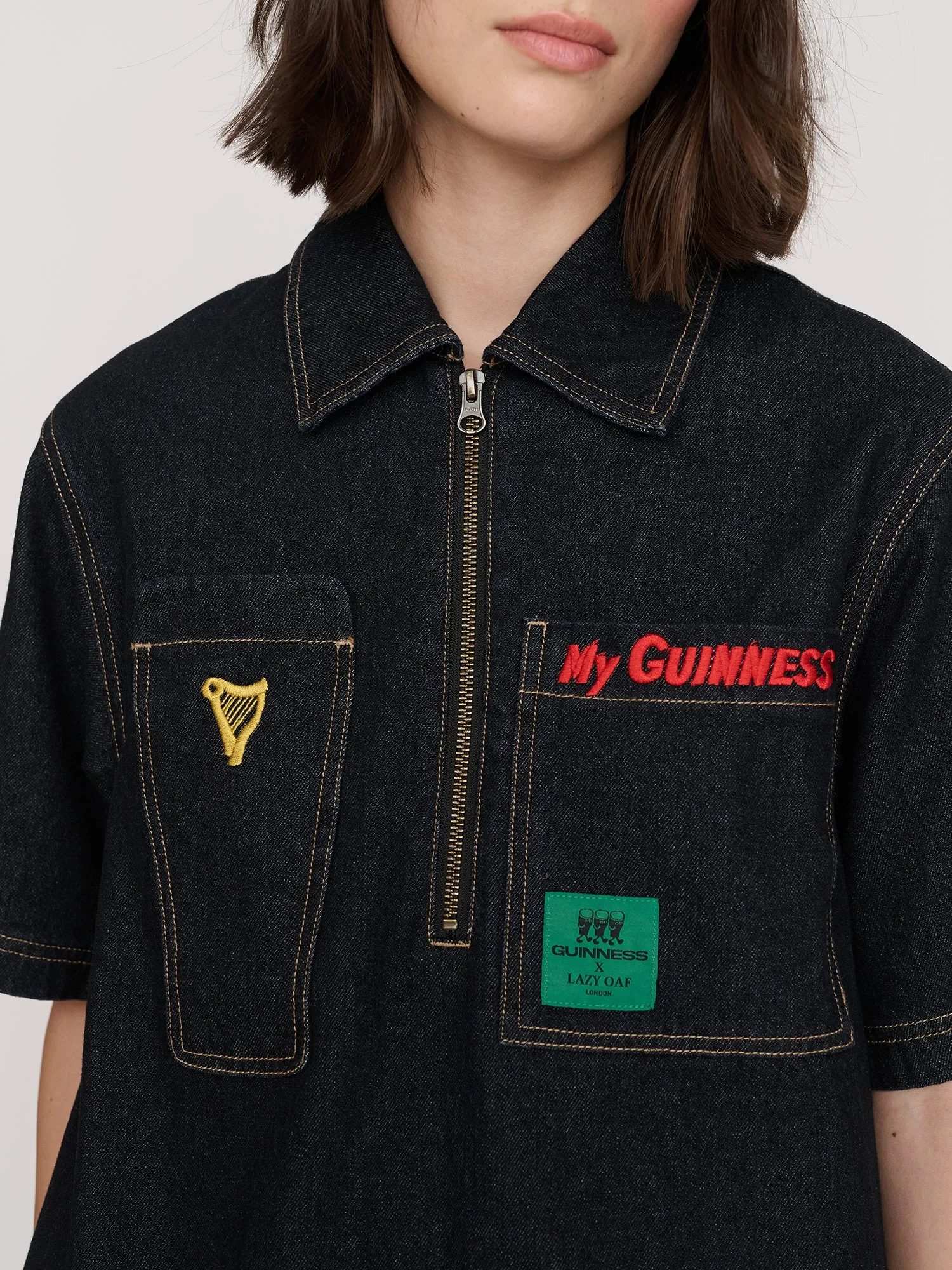 Guinness x Lazy Oaf Pint Pocket Dress sold by Lazy Oaf product image thumbnail 3