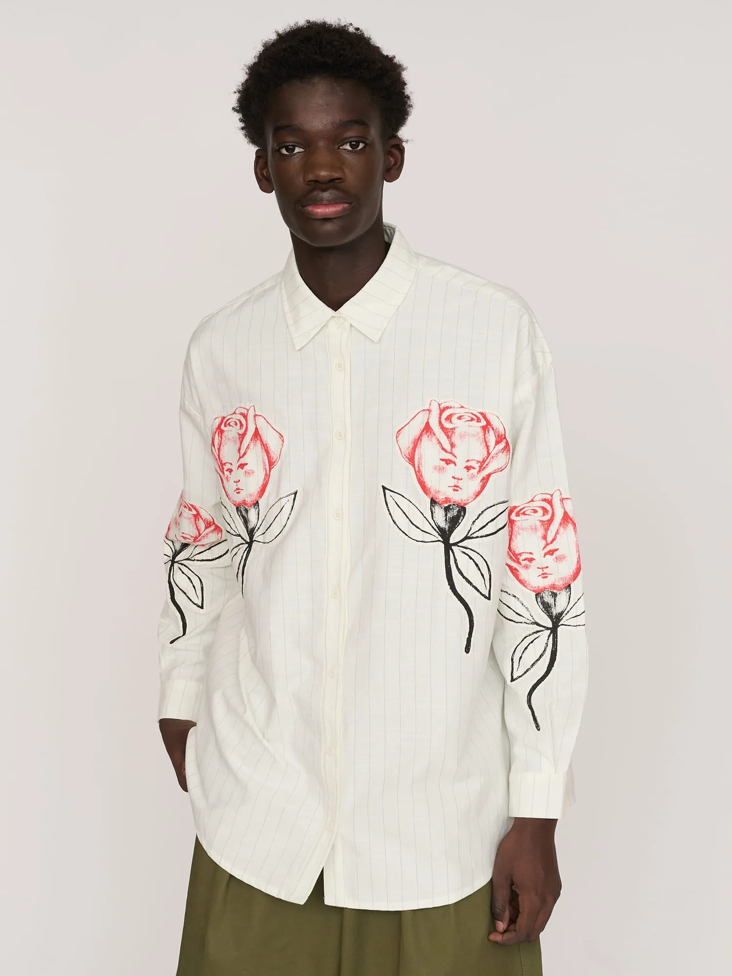Coming Up Roses Long Sleeve Shirt sold by Lazy Oaf