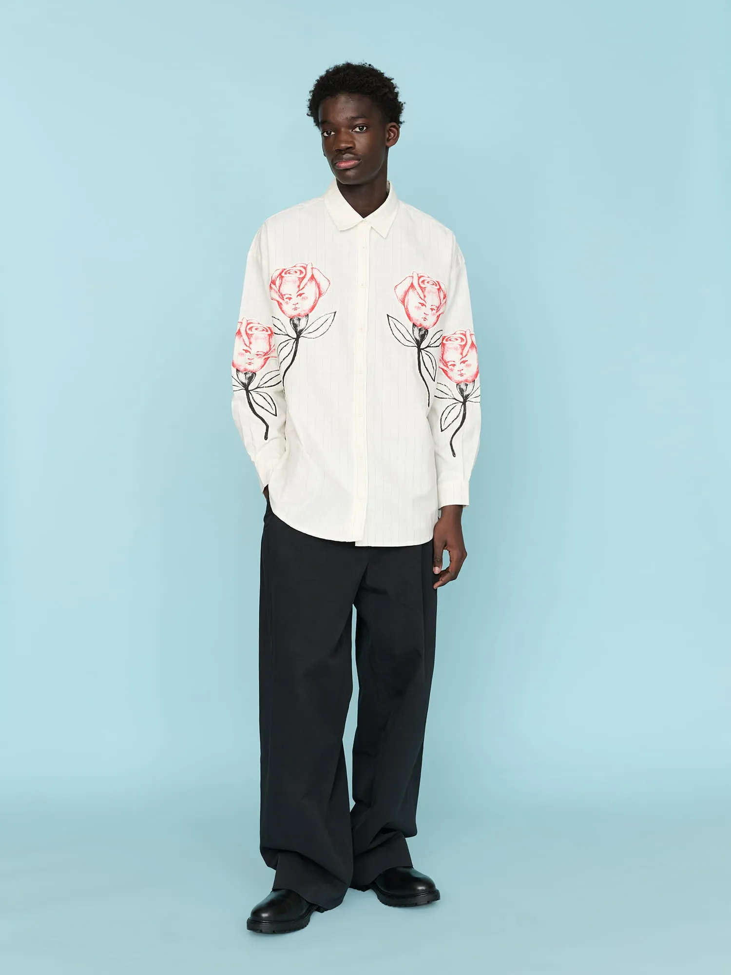 Coming Up Roses Long Sleeve Shirt sold by Lazy Oaf product image thumbnail 5