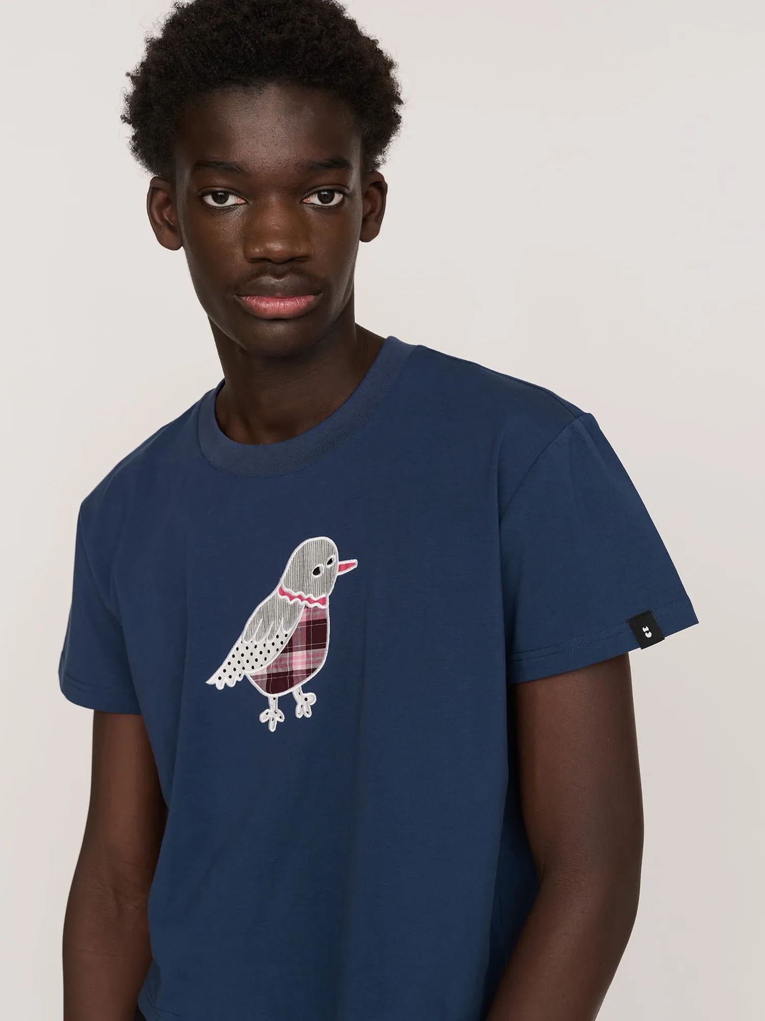 Applique Pigeon T-shirt sold by Lazy Oaf product image thumbnail 3