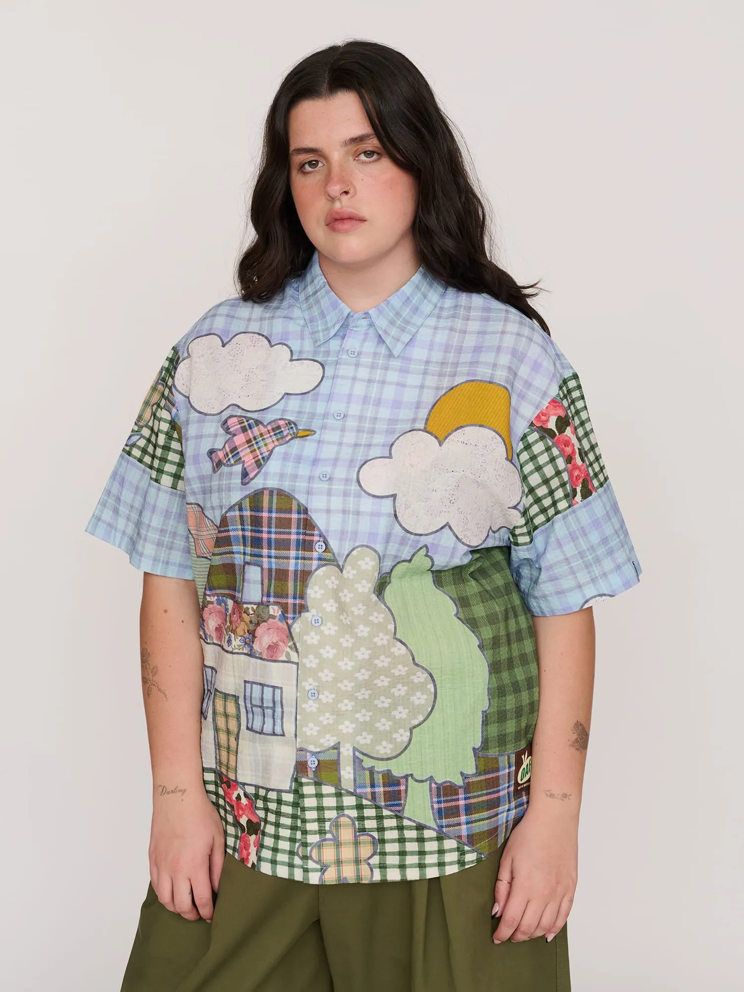 Village Gossip Short Sleeve Shirt sold by Lazy Oaf product image thumbnail 2