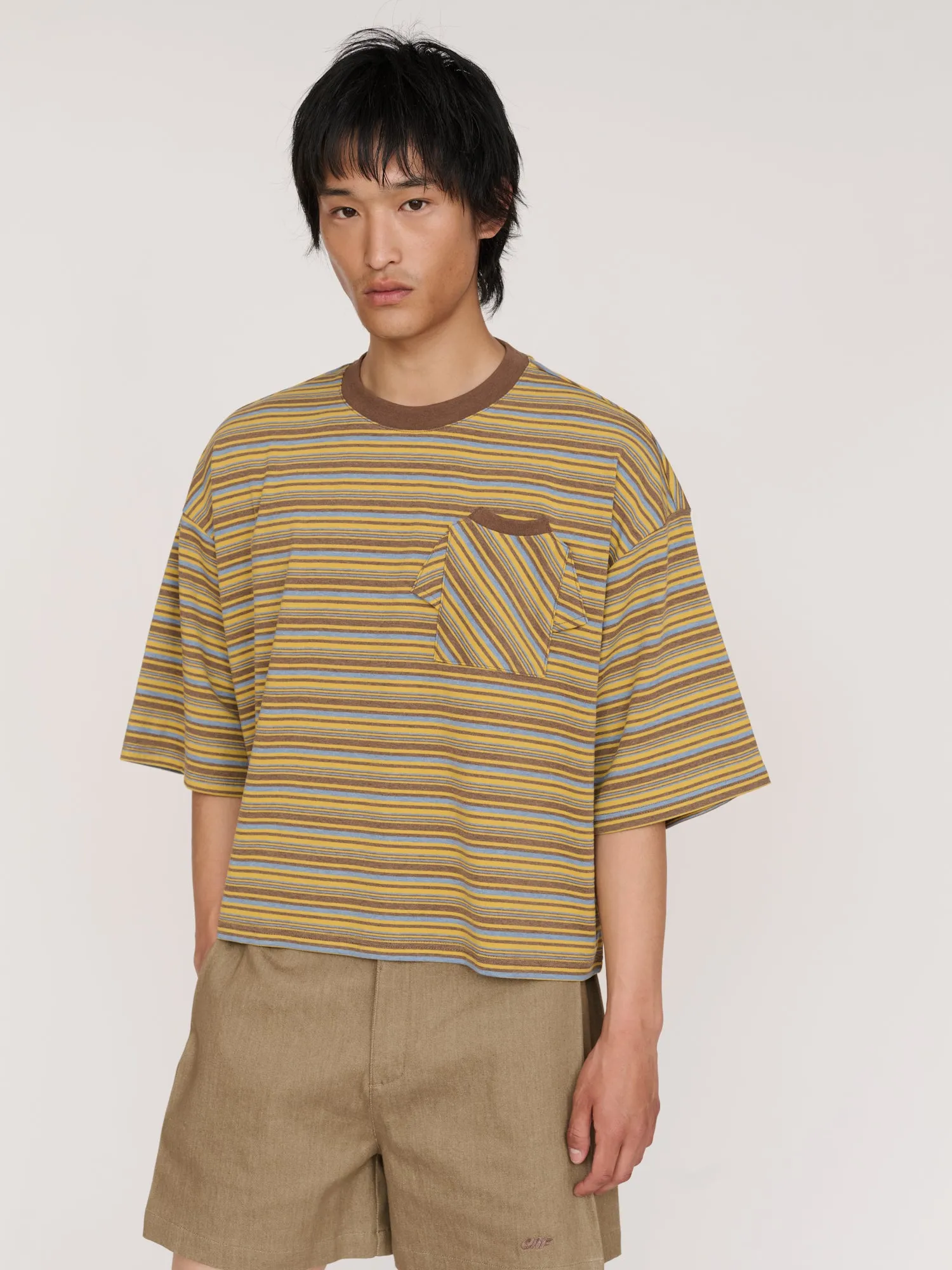 Tiny Tee Stripe Boxy T-shirt sold by Lazy Oaf product image thumbnail 4